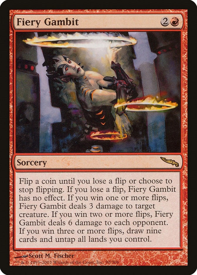Image for Fiery Gambit (90) (Mirrodin) - Magic: The Gathering