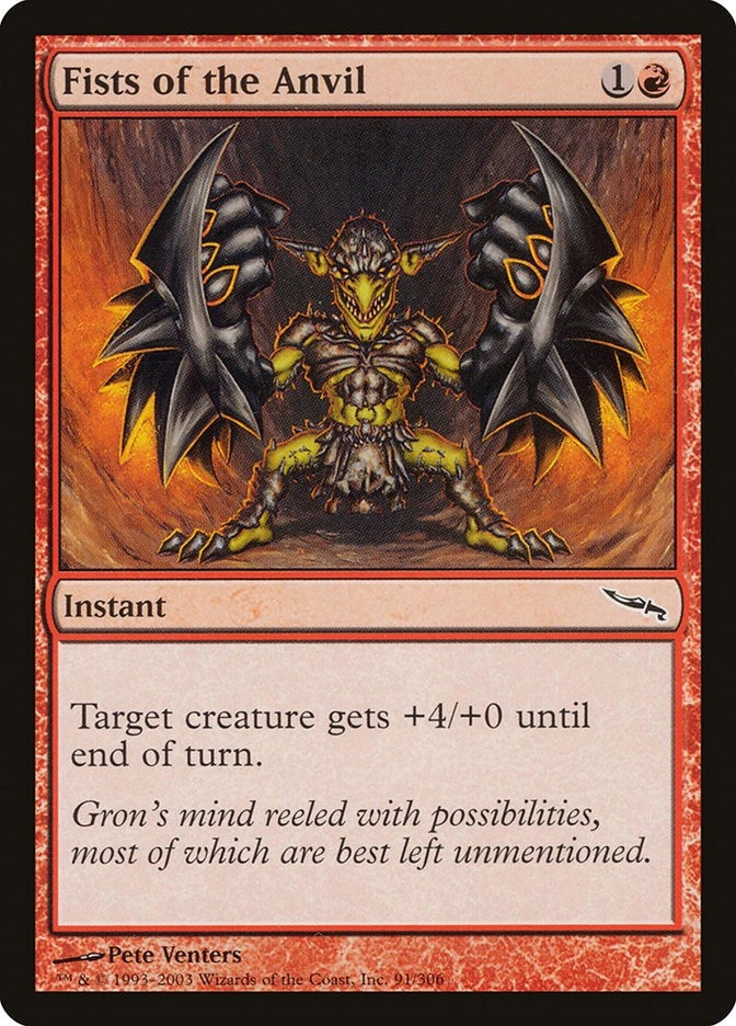 Image for Fists of the Anvil (91) (Mirrodin) - Magic: The Gathering