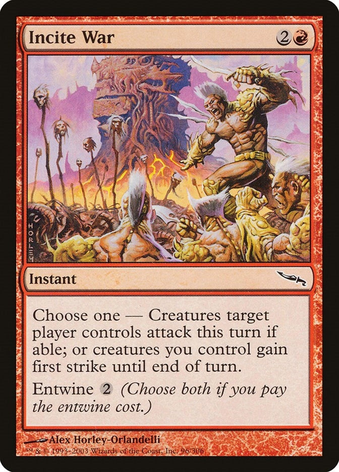 Image for Incite War (96) (Mirrodin) - Magic: The Gathering