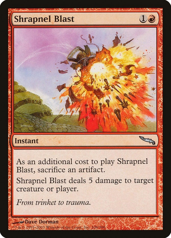 Image for Shrapnel Blast (106) (Mirrodin) - Magic: The Gathering
