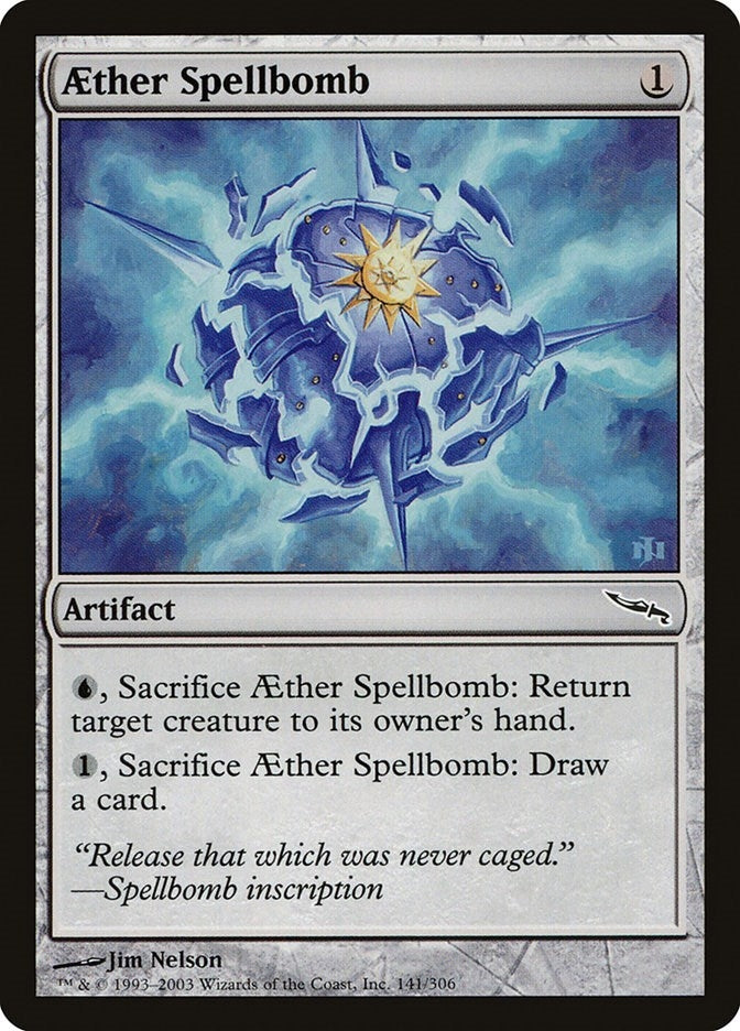 Image for Aether Spellbomb (141) (Mirrodin) - Magic: The Gathering