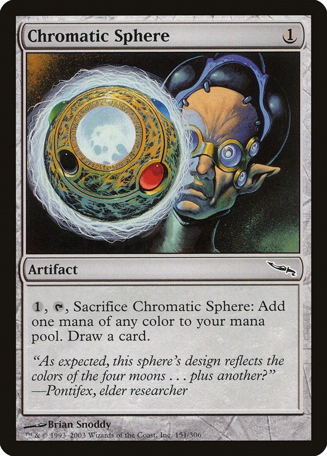 Image for Chromatic Sphere (151) (Mirrodin) - Magic: The Gathering