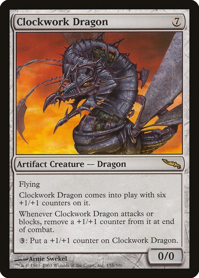 Image for Clockwork Dragon (155) (Mirrodin) - Magic: The Gathering