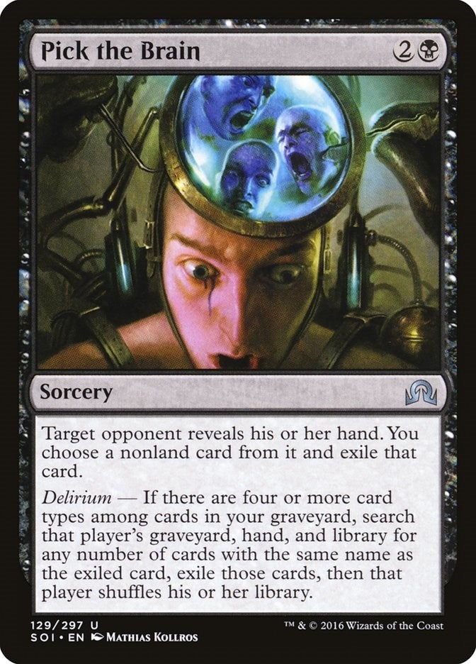 Image for Pick the Brain (129) (Shadows over Innistrad) - Magic: The Gathering