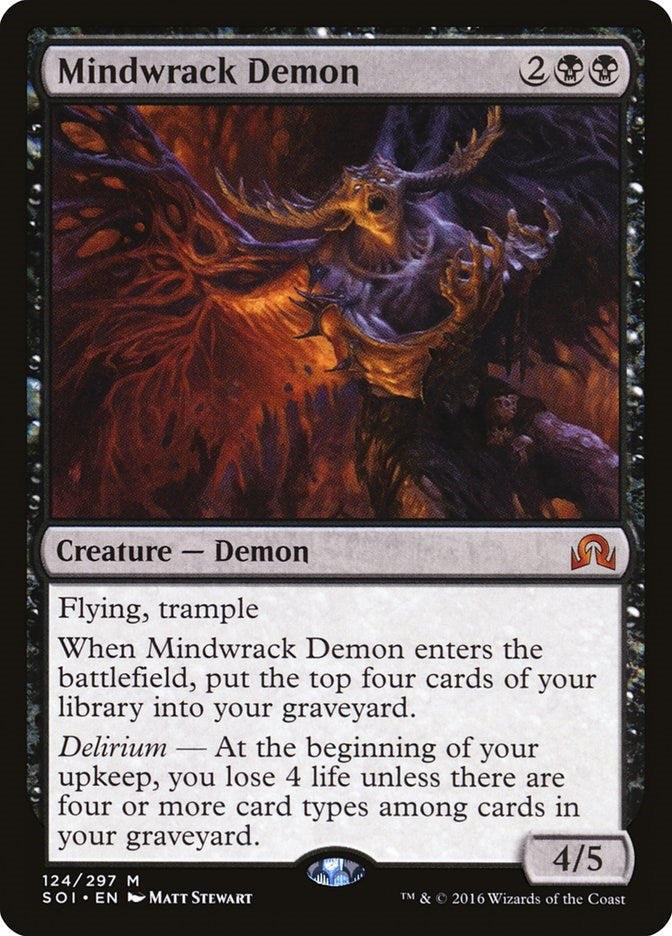 Image for Mindwrack Demon (124) (Shadows over Innistrad) - Magic: The Gathering