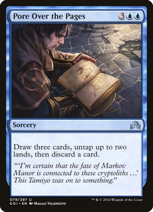 Image for Pore Over the Pages (79) (Shadows over Innistrad) - Magic: The Gathering