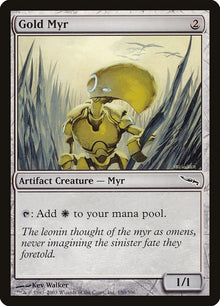 Image for Gold Myr (180) (Mirrodin) - Magic: The Gathering