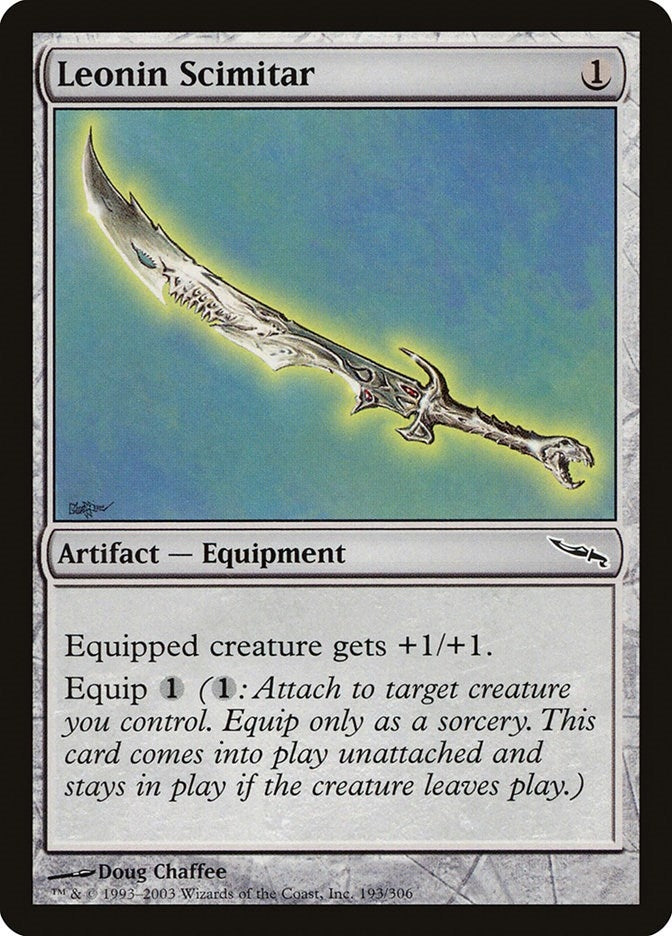Image for Leonin Scimitar (193) (Mirrodin) - Magic: The Gathering