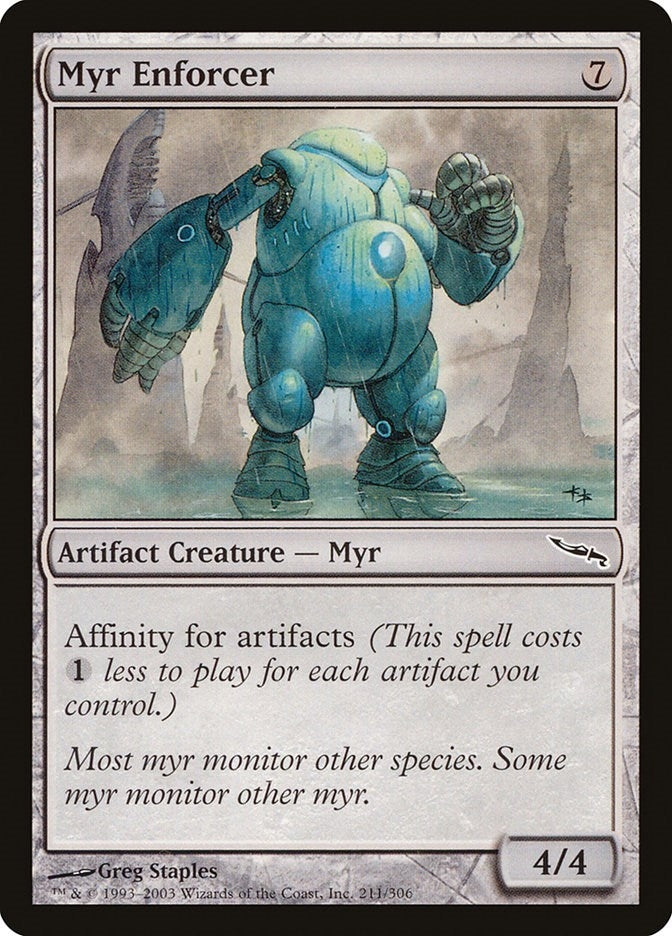 Image for Myr Enforcer (211) (Mirrodin) - Magic: The Gathering