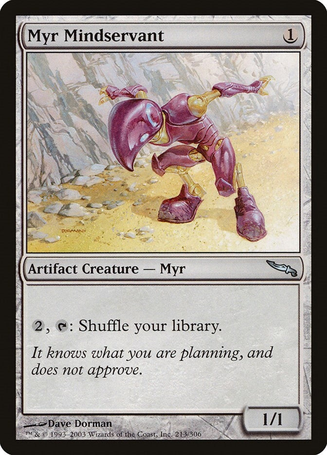 Image for Myr Mindservant (213) (Mirrodin) - Magic: The Gathering