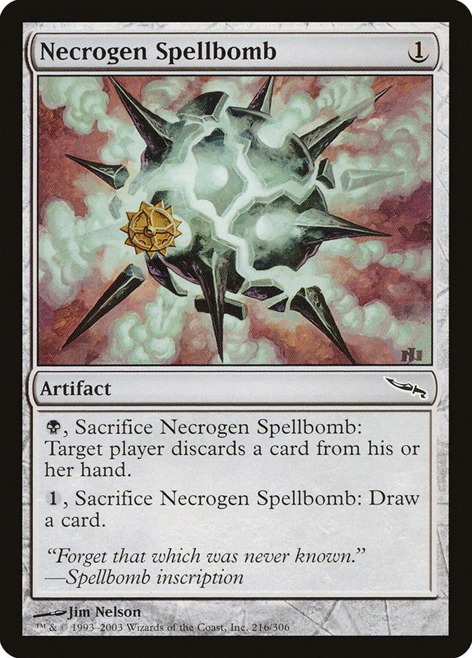 Image for Necrogen Spellbomb (216) (Mirrodin) - Magic: The Gathering