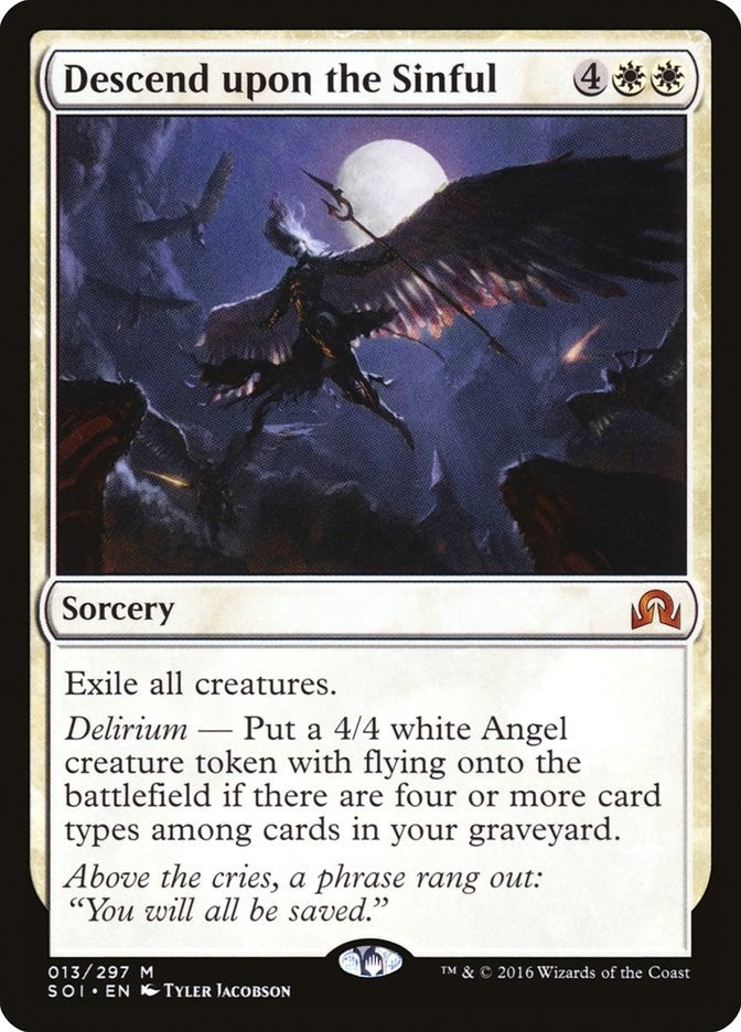 Descend upon the Sinful (13) (Shadows over Innistrad)