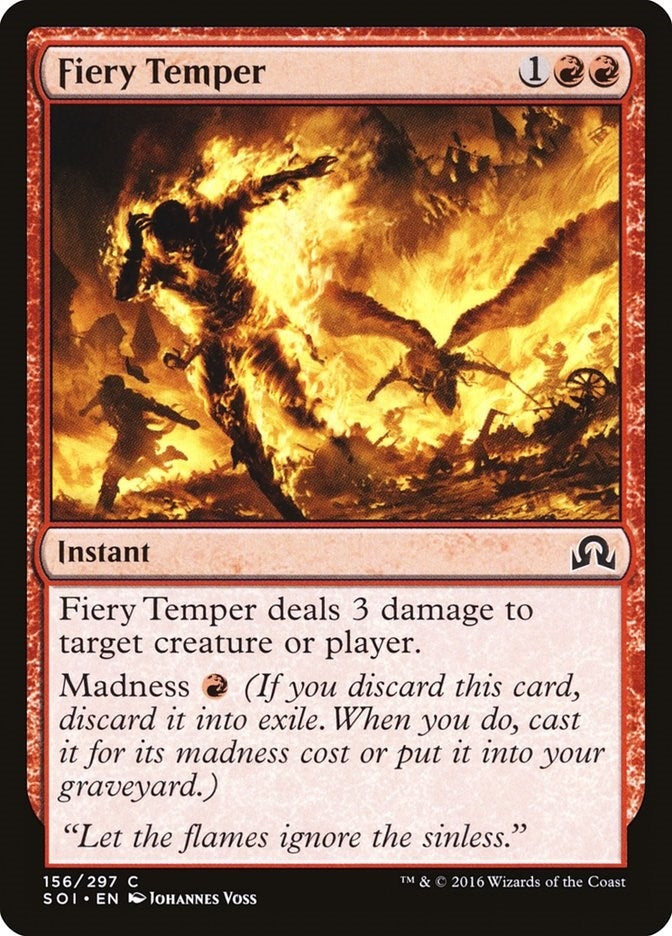 Image for Fiery Temper (156) (Shadows over Innistrad) - Magic: The Gathering