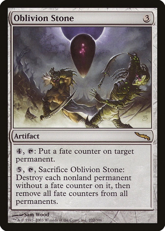 Image for Oblivion Stone (222) (Mirrodin) - Magic: The Gathering