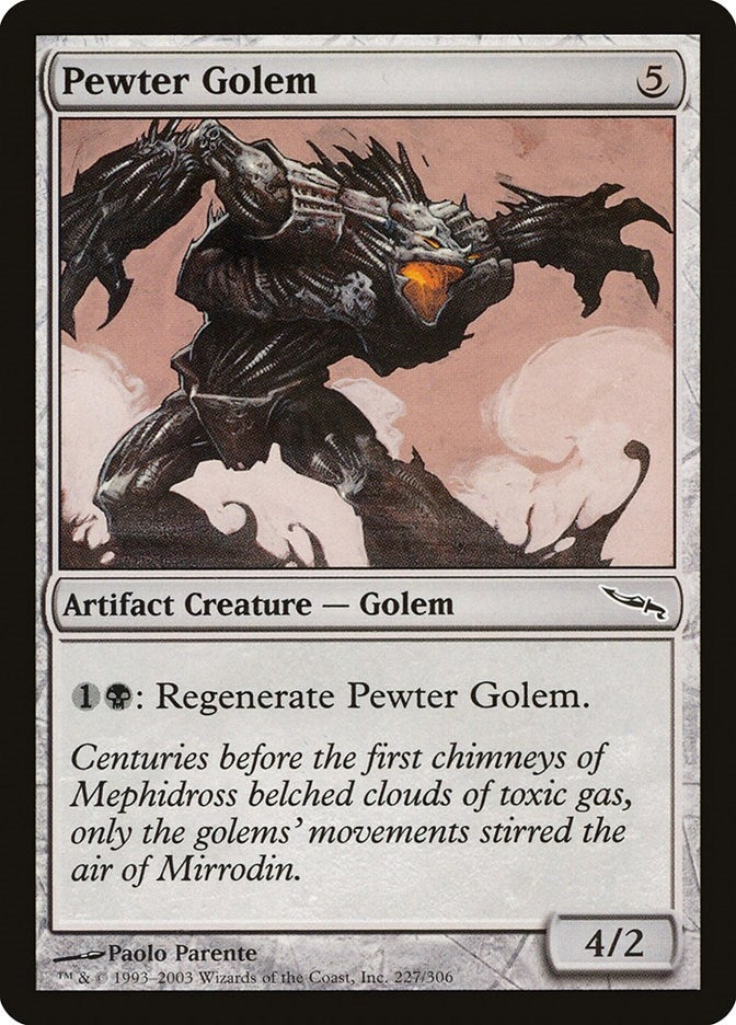 Image for Pewter Golem (227) (Mirrodin) - Magic: The Gathering