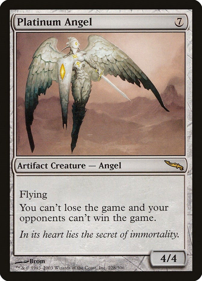 Image for Platinum Angel (228) (Mirrodin) - Magic: The Gathering