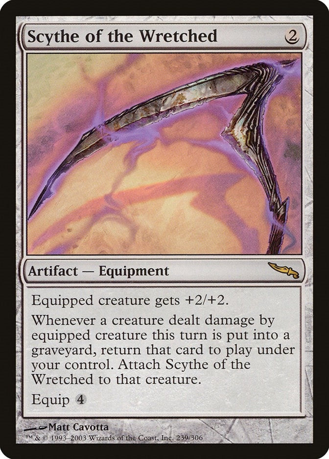 Image for Scythe of the Wretched (239) (Mirrodin) - Magic: The Gathering