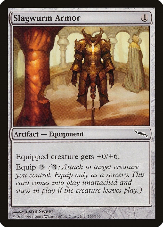 Image for Slagwurm Armor (243) (Mirrodin) - Magic: The Gathering