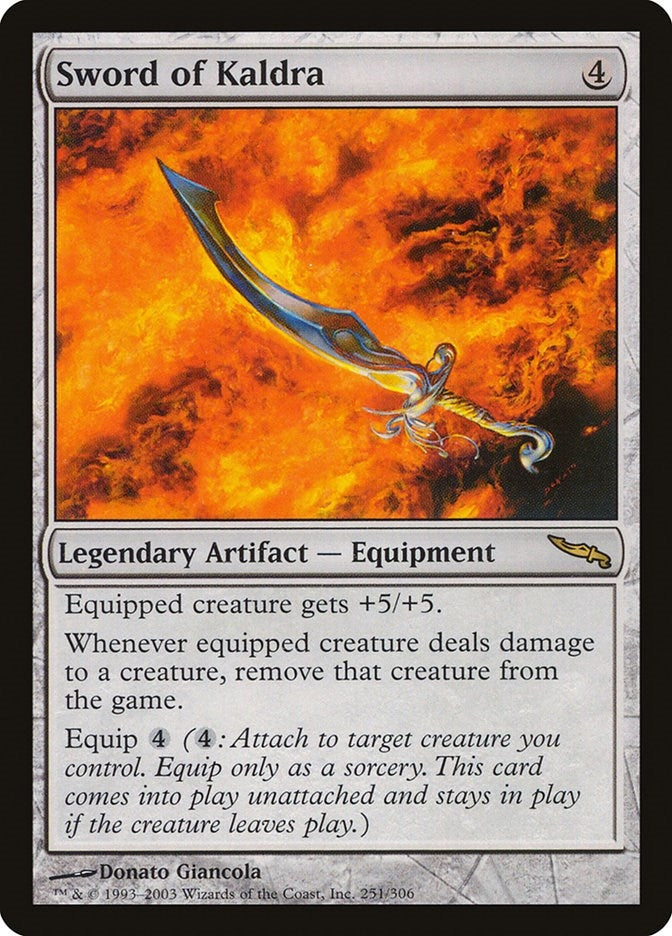 Image for Sword of Kaldra (251) (Mirrodin) - Magic: The Gathering