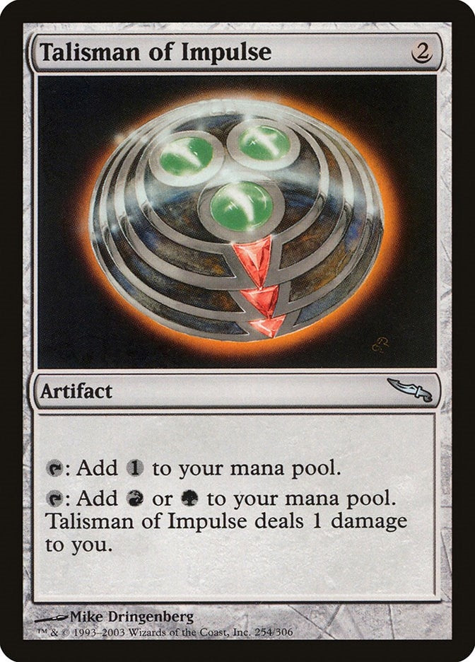 Image for Talisman of Impulse (254) (Mirrodin) - Magic: The Gathering