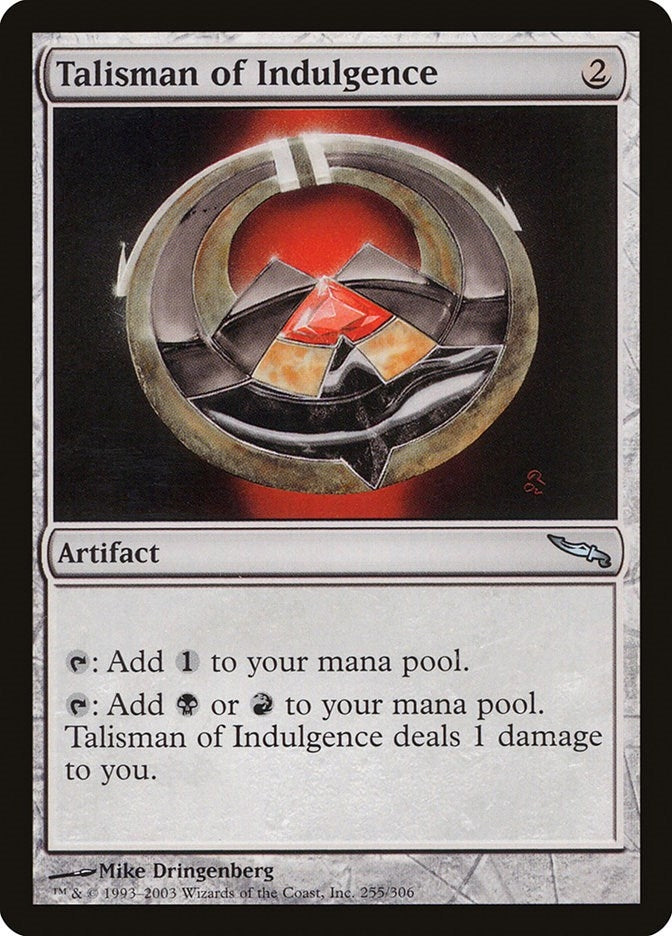 Image for Talisman of Indulgence (255) (Mirrodin) - Magic: The Gathering
