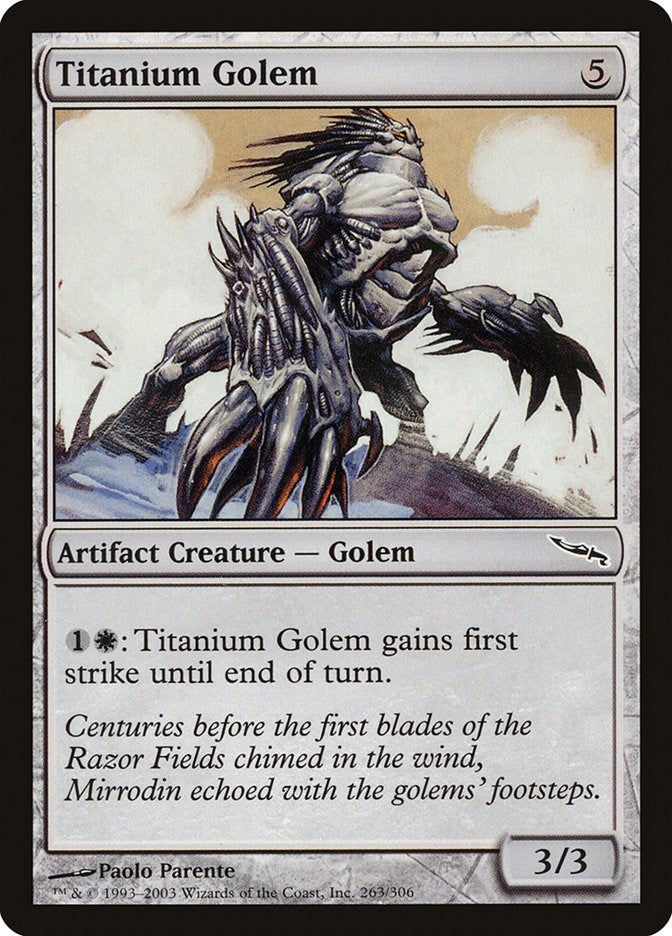 Image for Titanium Golem (263) (Mirrodin) - Magic: The Gathering