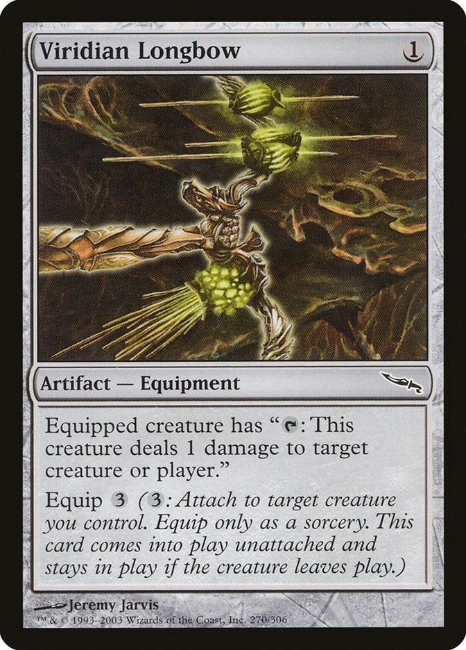 Image for Viridian Longbow (270) (Mirrodin) - Magic: The Gathering