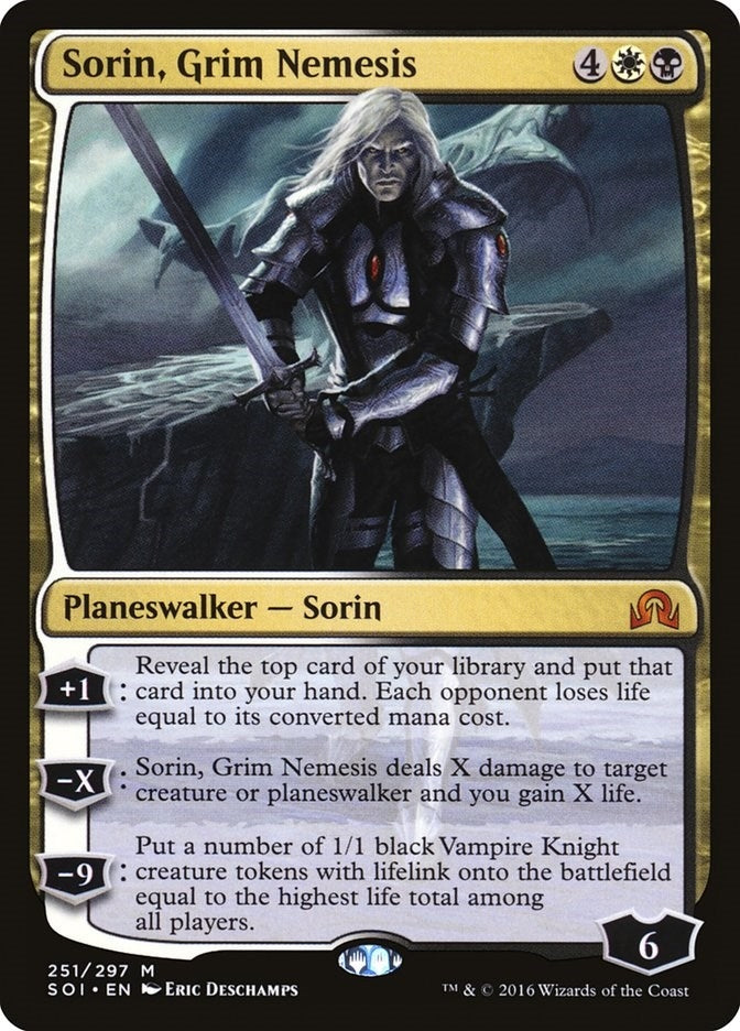 Image for Sorin, Grim Nemesis (251) (Shadows over Innistrad) - Magic: The Gathering