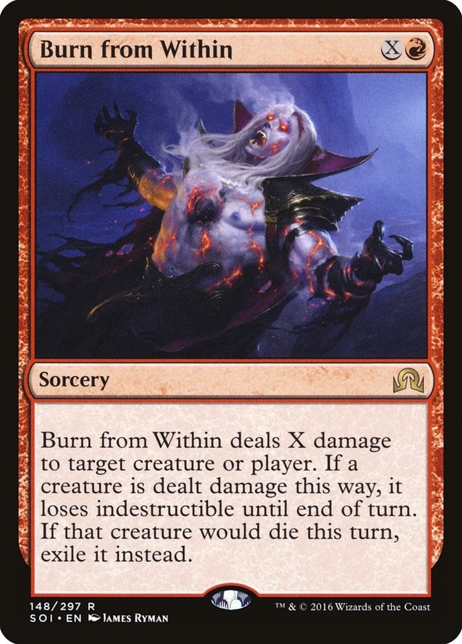 Image for Burn from Within (148) (Shadows over Innistrad) - Magic: The Gathering