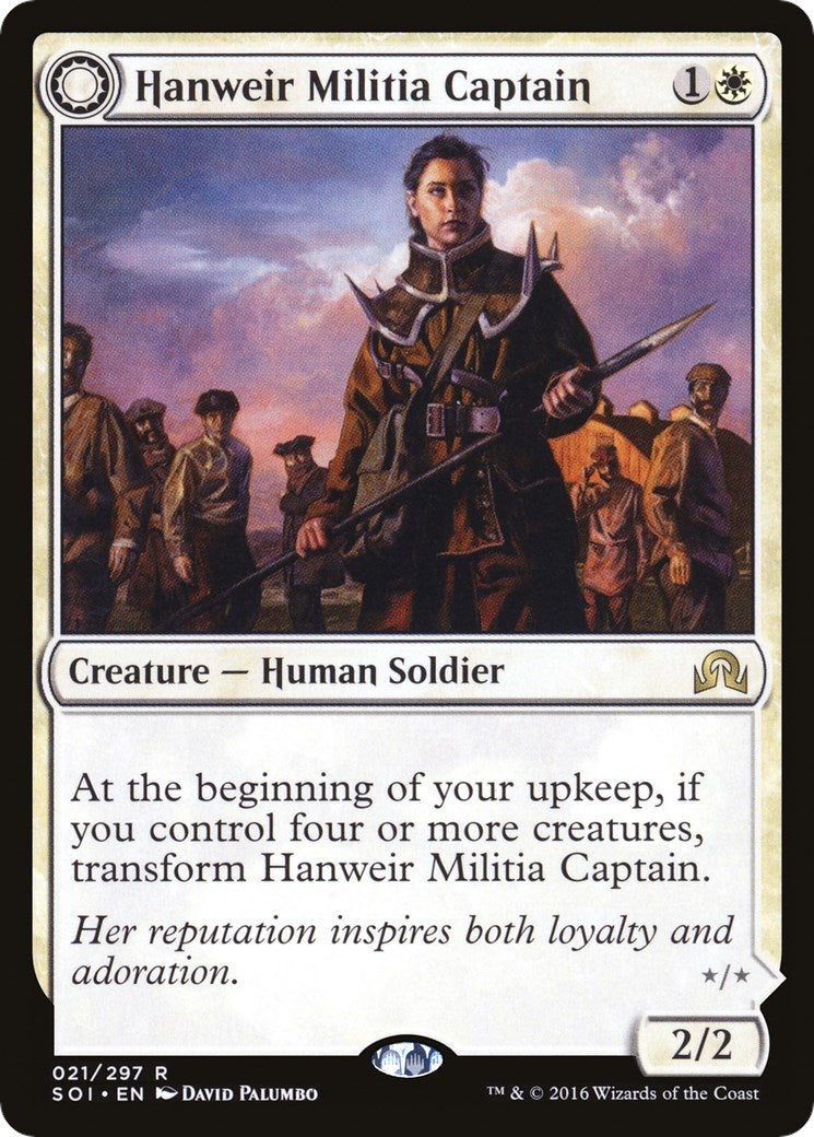 Hanweir Militia Captain (21) (Shadows over Innistrad)