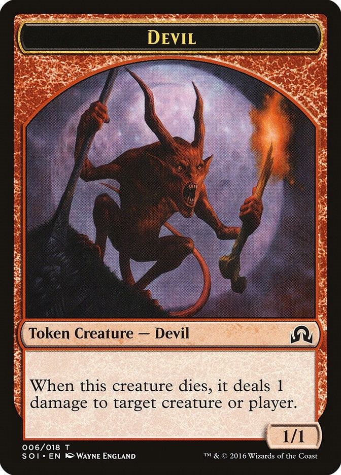 Devil Token (6) (Shadows over Innistrad)