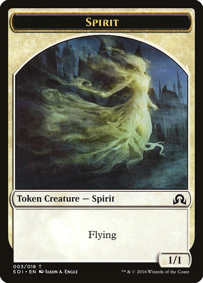 Spirit Token (3) (Shadows over Innistrad)