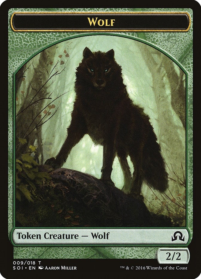 Image for Wolf Token (9) (Shadows over Innistrad) - Magic: The Gathering