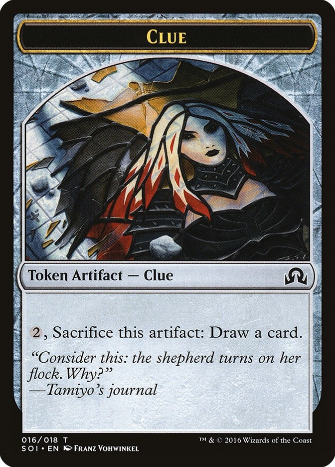 Image for Clue Token (016) (16) (Shadows over Innistrad) - Magic: The Gathering