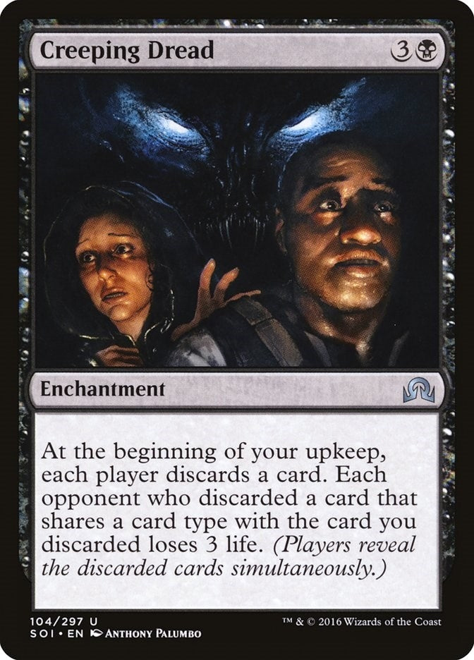 Image for Creeping Dread (104) (Shadows over Innistrad) - Magic: The Gathering