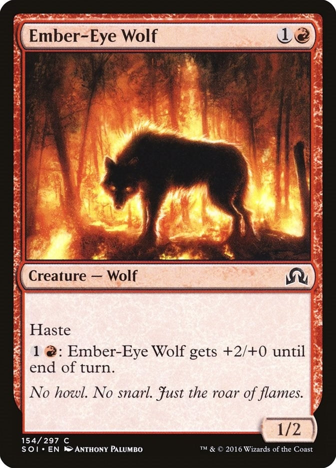 Image for Ember-Eye Wolf (154) (Shadows over Innistrad) - Magic: The Gathering