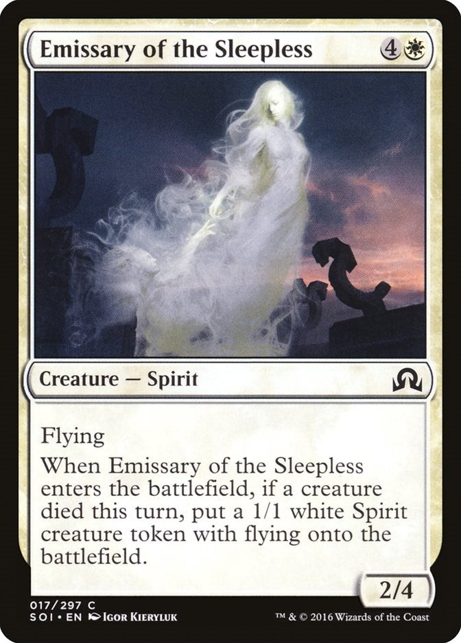 Image for Emissary of the Sleepless (17) (Shadows over Innistrad) - Magic: The Gathering
