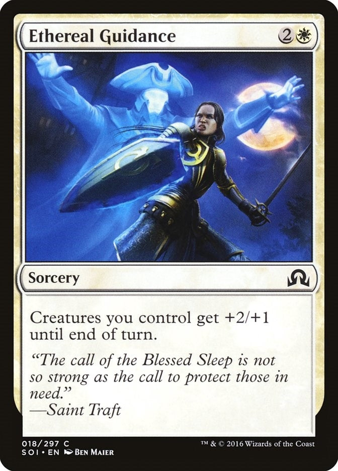 Image for Ethereal Guidance (18) (Shadows over Innistrad) - Magic: The Gathering