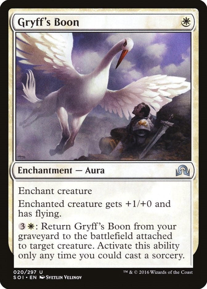 Image for Gryff's Boon (20) (Shadows over Innistrad) - Magic: The Gathering