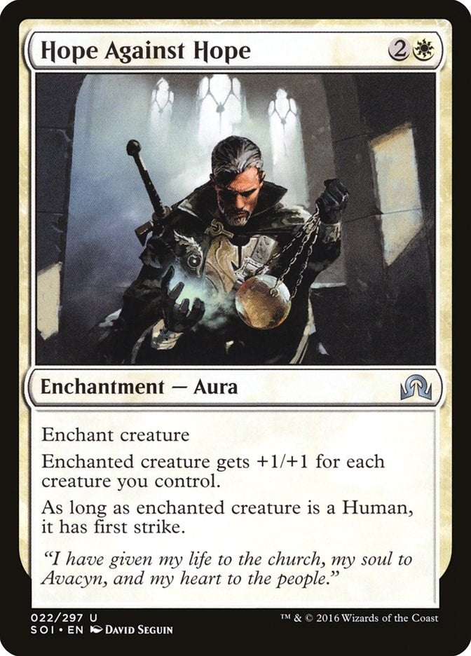 Image for Hope Against Hope (22) (Shadows over Innistrad) - Magic: The Gathering