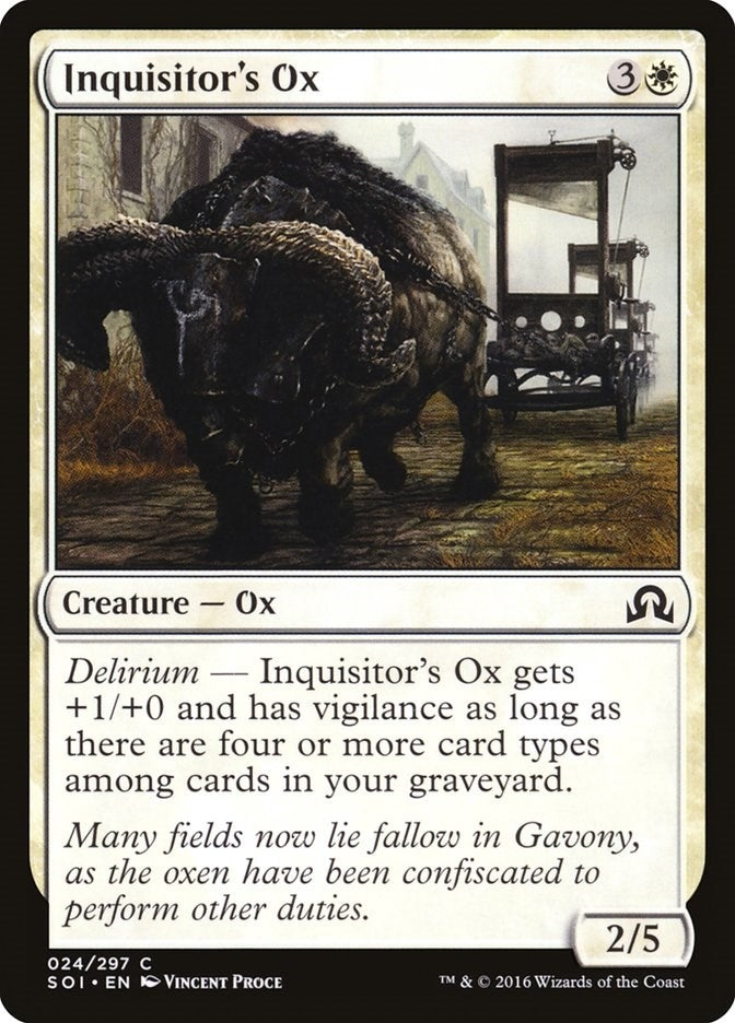 Inquisitor's Ox (24) (Shadows over Innistrad)