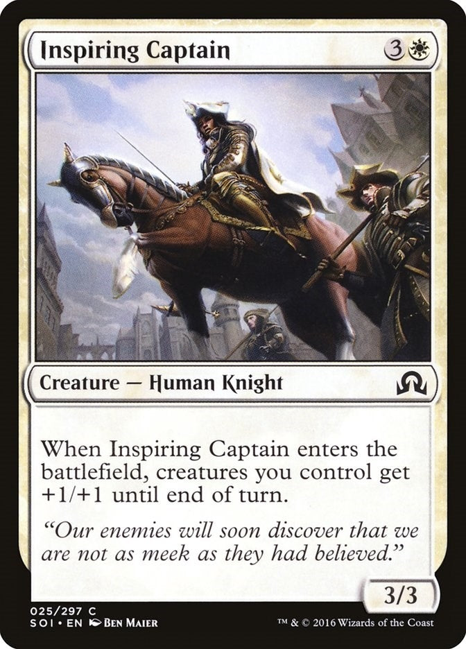 Image for Inspiring Captain (25) (Shadows over Innistrad) - Magic: The Gathering