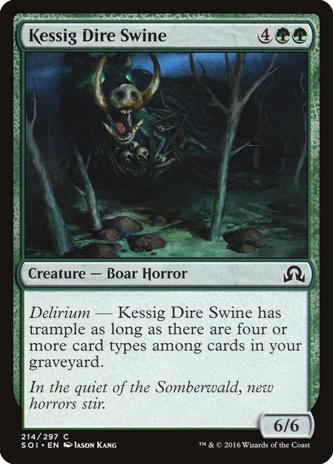 Image for Kessig Dire Swine (214) (Shadows over Innistrad) - Magic: The Gathering