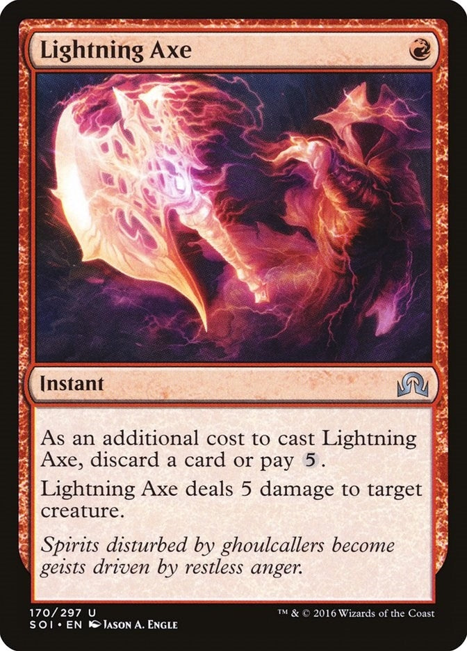 Image for Lightning Axe (170) (Shadows over Innistrad) - Magic: The Gathering