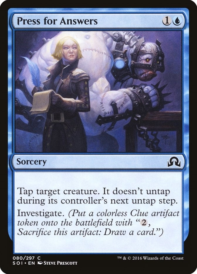 Image for Press for Answers (80) (Shadows over Innistrad) - Magic: The Gathering