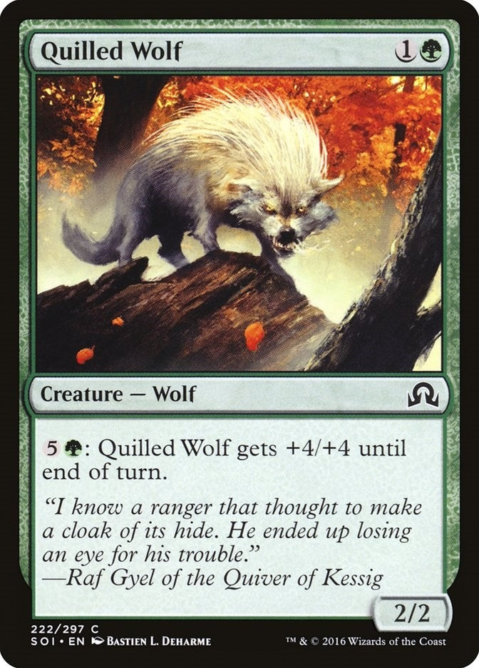 Image for Quilled Wolf (222) (Shadows over Innistrad) - Magic: The Gathering