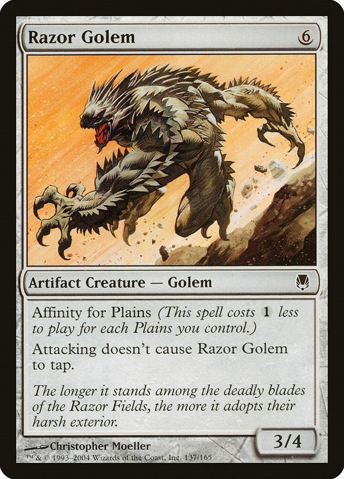 Image for Razor Golem (137) (Darksteel) (DST) - Magic: The Gathering