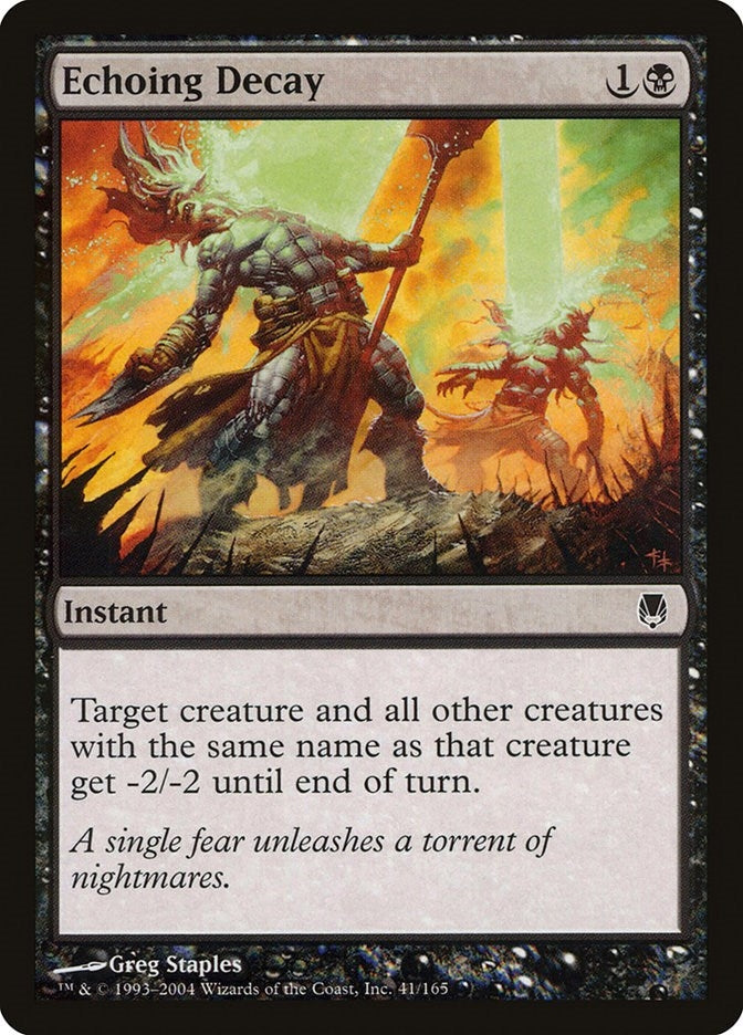 Image for Echoing Decay (41) (Darksteel) (DST) - Magic: The Gathering