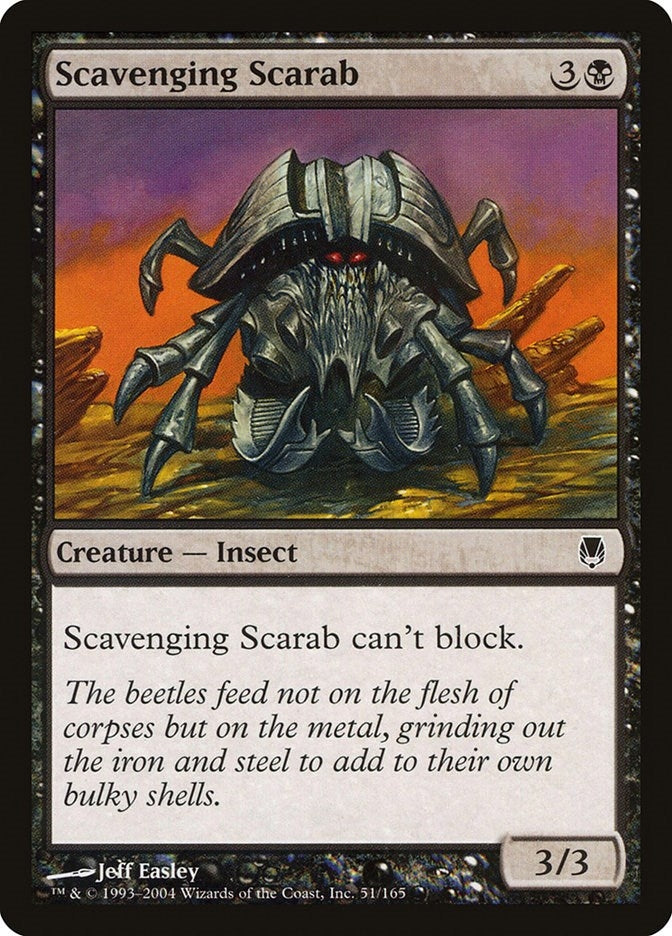 Image for Scavenging Scarab (51) (Darksteel) (DST) - Magic: The Gathering