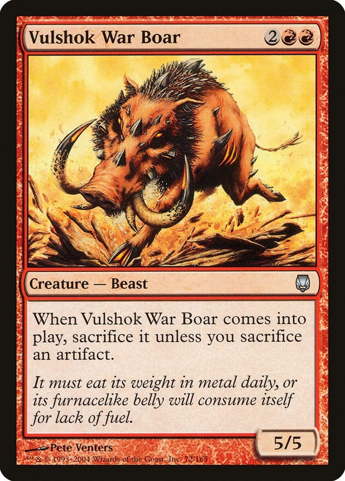 Image for Vulshok War Boar (72) (Darksteel) (DST) - Magic: The Gathering